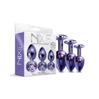 Nixie Jewel Butt Plug Trainer Set - Purple Metallic