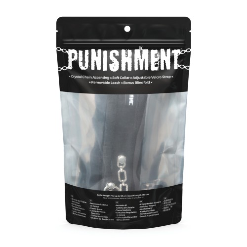 Punishment Crystal Detail Collar & Leash Set