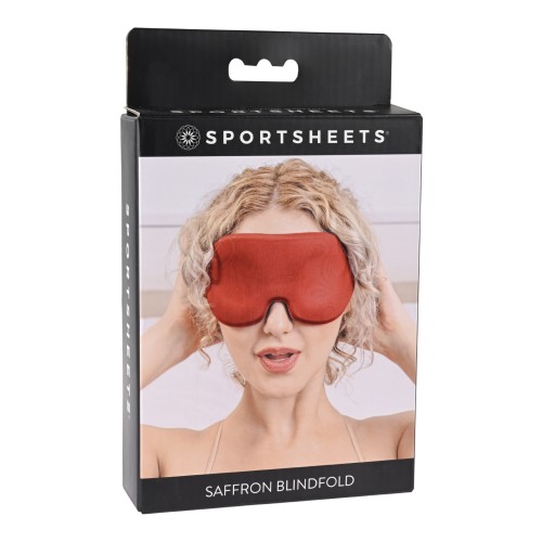 Saffron Blindfold for Enhanced Intimacy