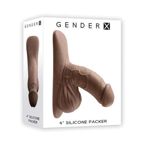 Packer de Silicona de 4" Gender X - Oscuro