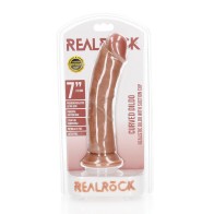 Dildo Curvado Realista Shots RealRock para Placer del Punto G