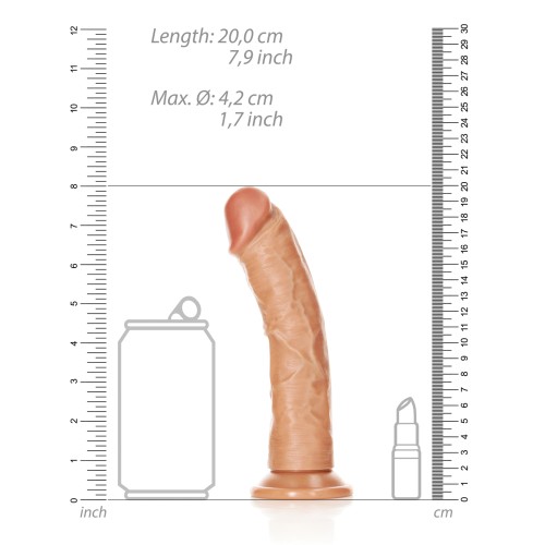 Dildo Curvado Realista Shots RealRock para Placer del Punto G