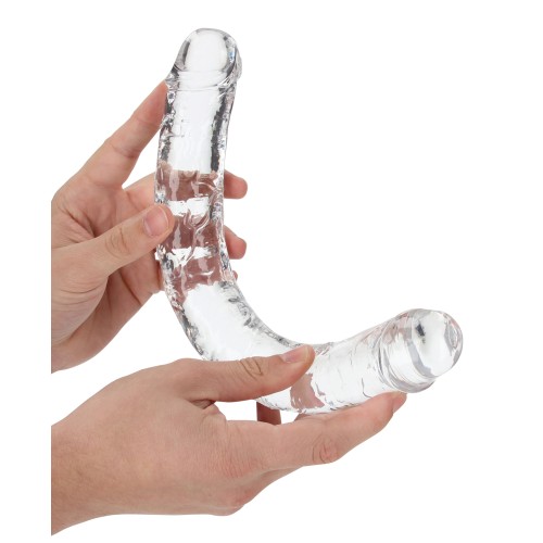 Dildo Doble RealRock Crystal Clear de 13" - Transparente