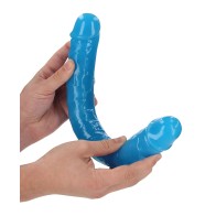 Doble Pene Shots RealRock 15 pulgadas Brilla en la Oscuridad Azul Neón