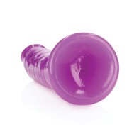 Dildo RealRock de 10" Slim que Brilla en la Oscuridad para Placer Intenso