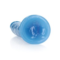 Shots RealRock Glow in the Dark Dildo Blue