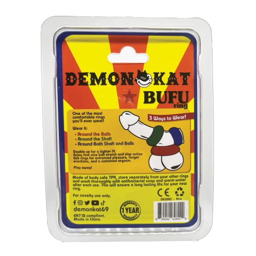 Demon Kat BuFu Ring Blue - Pleasure Enhancer