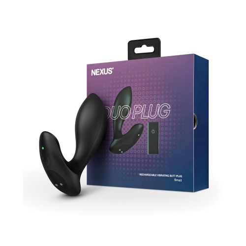 Nexus Duo Vibrating Butt Plug Black - Remote Control