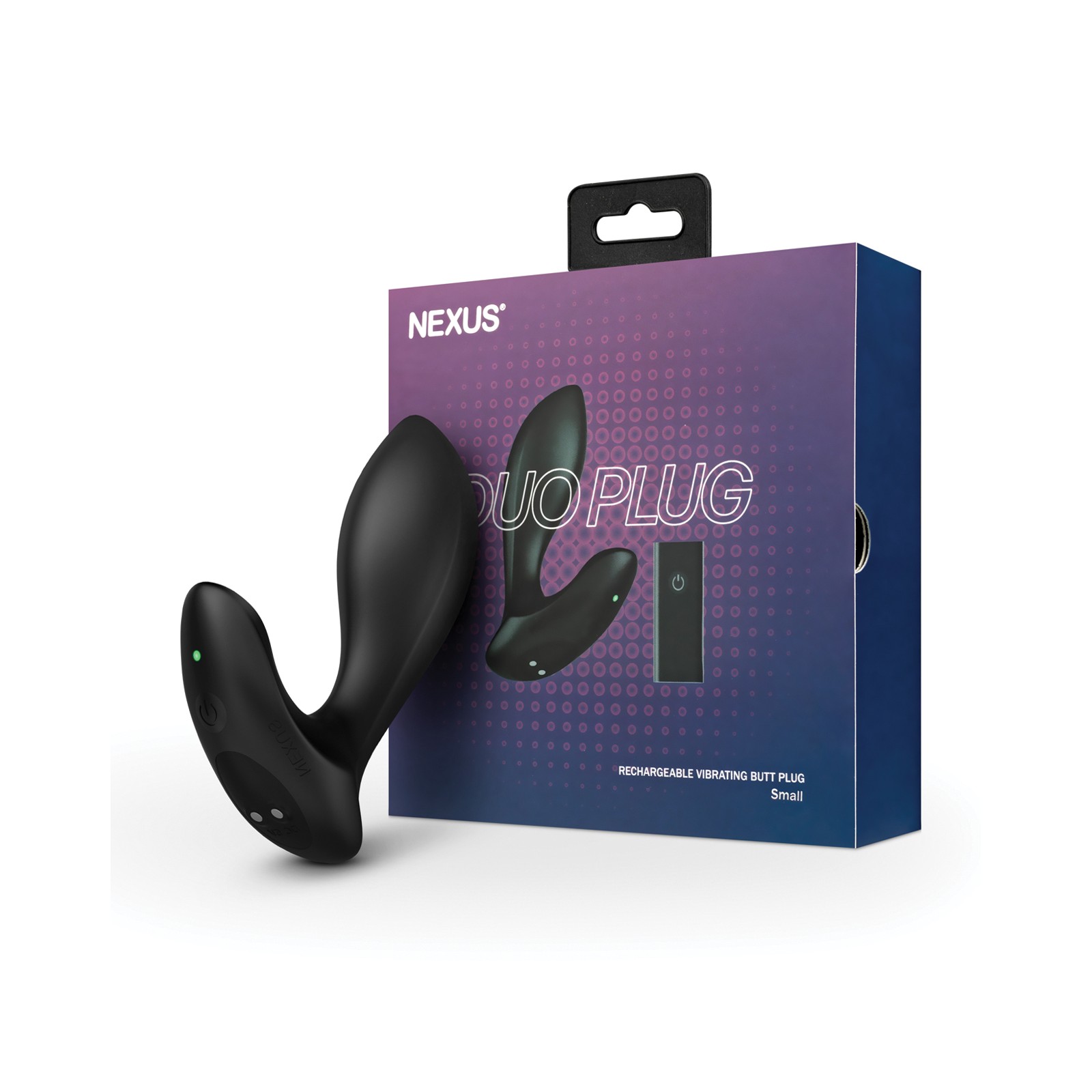 Nexus Duo Vibrating Butt Plug Black - Remote Control