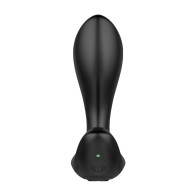 Nexus Duo Vibrating Butt Plug Black - Remote Control