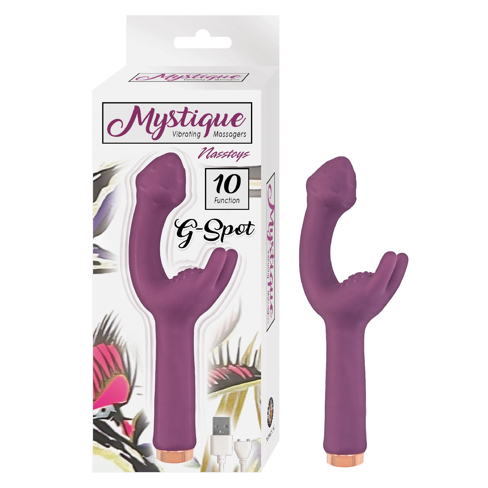 Mystique G Spot Vibrating Massager Eggplant