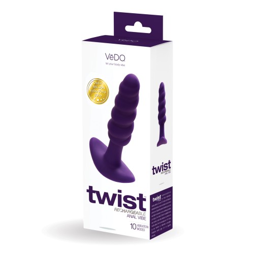 Plug Anal Recargable VeDO Twist Púrpura