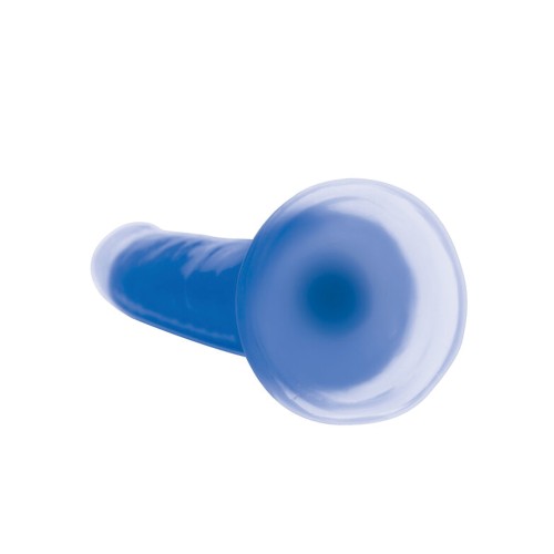 Curve Toys Lollicock 7 Inch Glow in the Dark Dildo Blue