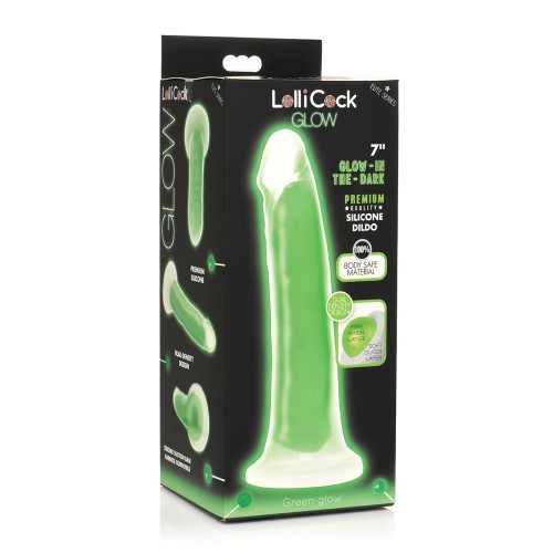 Curve Toys Glow In The Dark 7 Inch Silicone Dildo