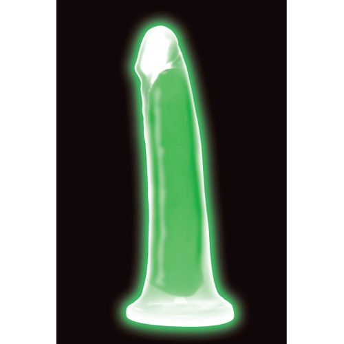 Dildo de Silicona de 7 Pulgadas que Brilla en la Oscuridad de Curve Toys