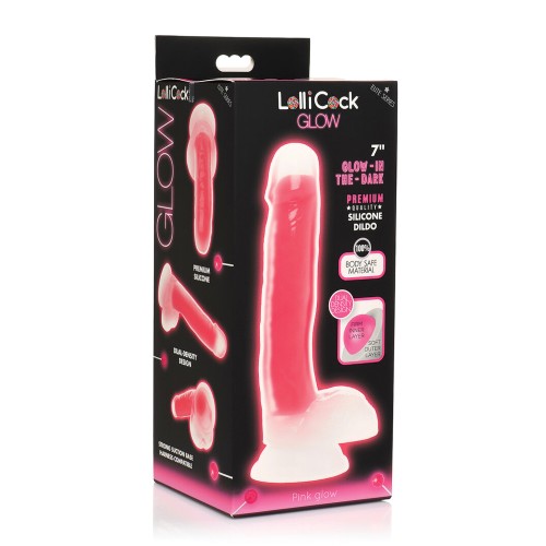 Curve Toys Lollicock 7 Inch Silicone Dildo Pink