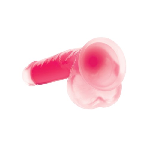 Curve Toys Lollicock 7 Inch Silicone Dildo Pink