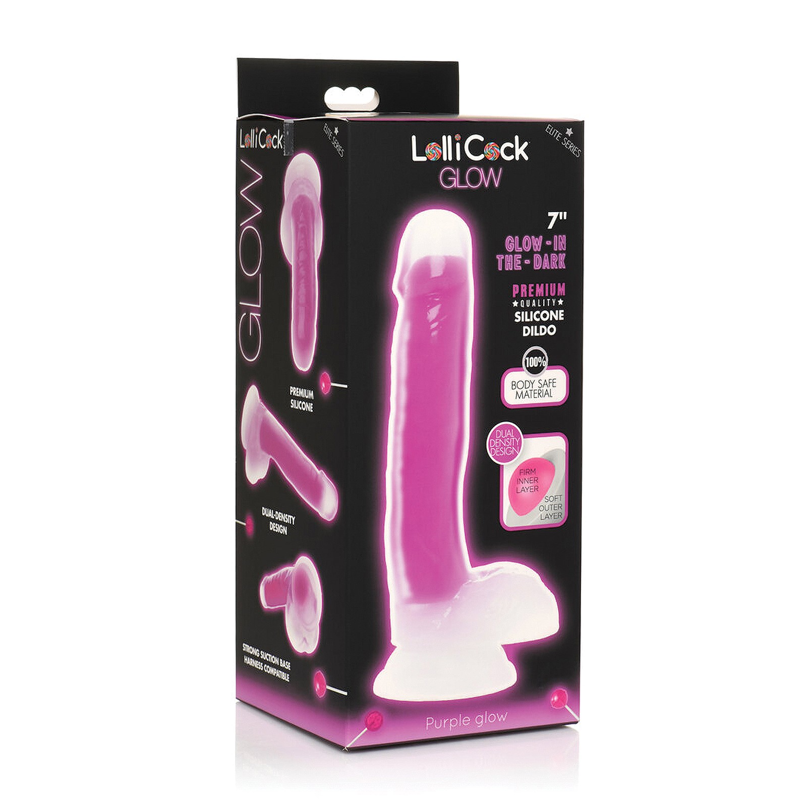 Curve Toys Lollicock Glow Dildo 7 Inch