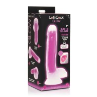 Dildo Lollicock que Brilla en la Oscuridad de Curve Toys 7 Pulgadas