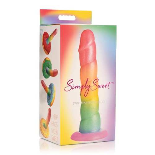 Curve Toys Simply Sweet Rainbow Dildo 6.5 inch