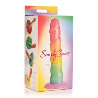 Curve Toys Simply Sweet Rainbow Dildo 6.5 inch