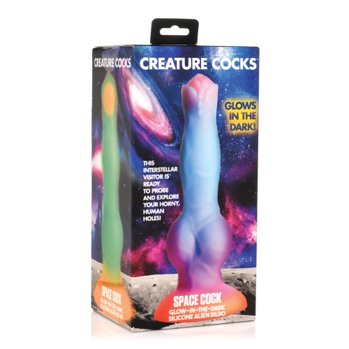 Creature Cocks Space Cock Silicone Alien Dildo Glow in the Dark