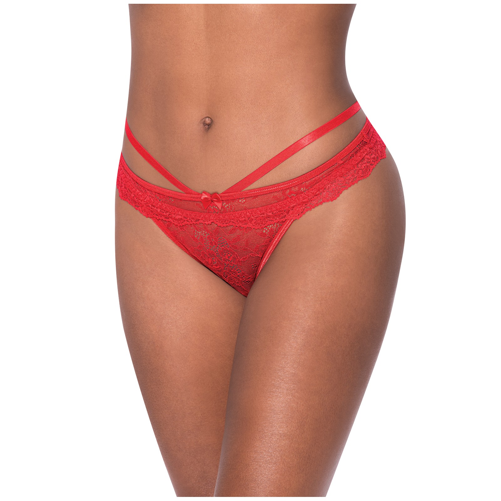 Panty Peek-A-Boo Ooh La Lace Rojo L/XL