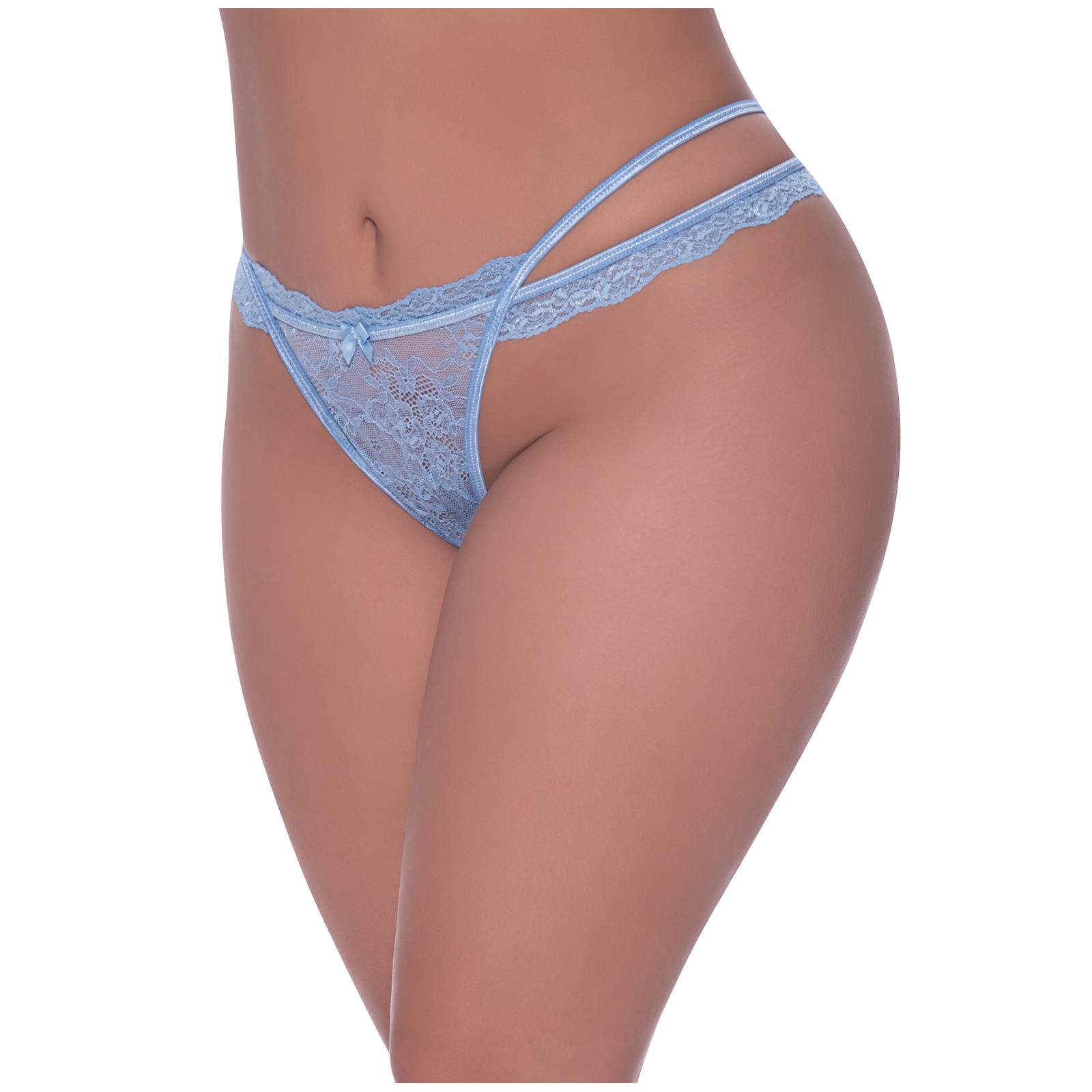 Ooh La Lace Cross Strap Crotchless Tanga Panty - Sexy Design