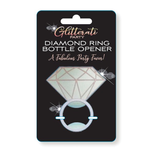 Elegant Glitterati Diamond Ring Bottle Opener