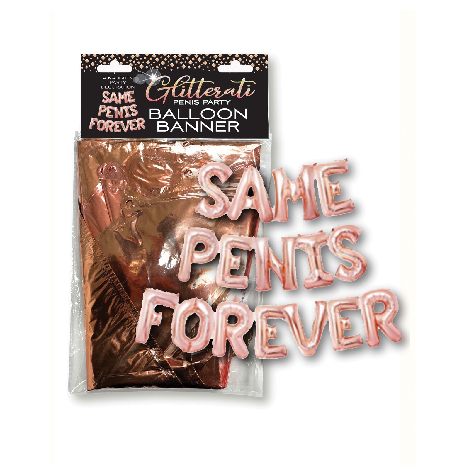 Glitterati Same Penis Forever Balloon Banner