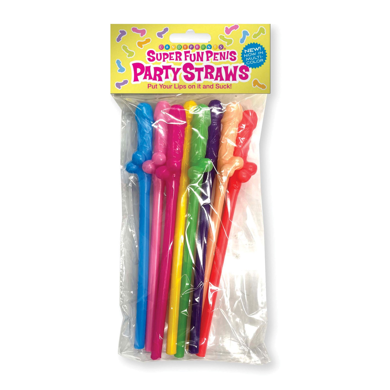 Super Fun Multicolor Penis Party Straws - Celebrate with Style