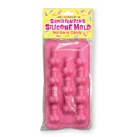 Molde de Silicona Super Divertido de Pene para Delicias Creativas