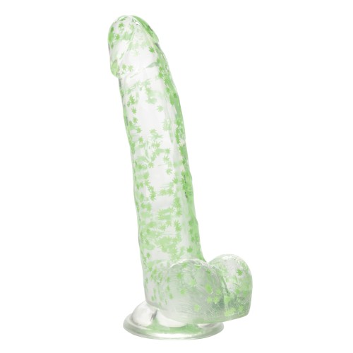 Naughty Bits I Leaf Dick Glow In The Dark Weed Leaf Dildo