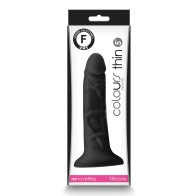 Colours Pleasures 5 Inch Slim Dildo - Black