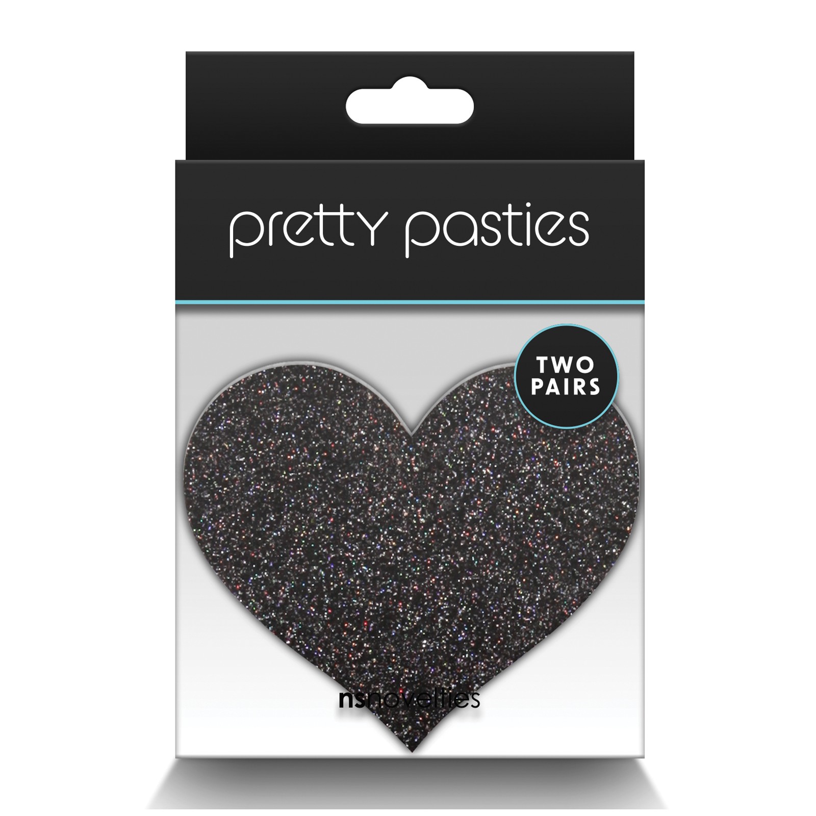 Pretty Pasties Corazones Brillantes Negro Dorado