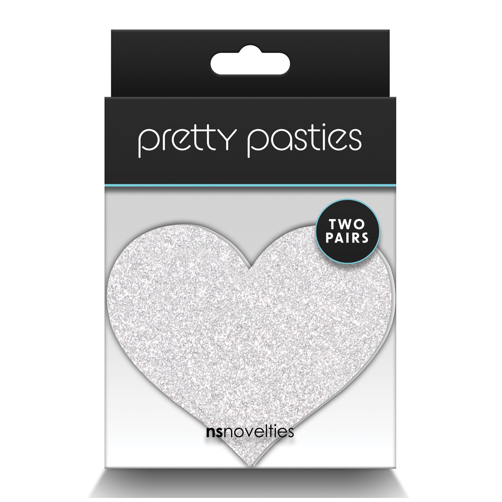 Pretty Pasties Glitter Hearts Red/Silver