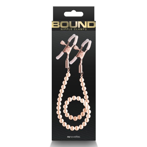 Bound Adjustable Nipple Clamps - Rose Gold