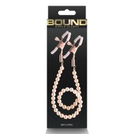 Bound Adjustable Nipple Clamps - Rose Gold