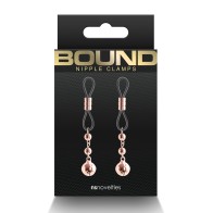 Bound D1 Rose Gold Nipple Clamps - Sensual Pleasure