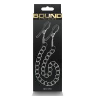 Bound DC2 Nipple Clamps Gunmetal