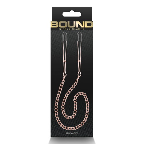 Bound DC3 Nipple Clamps - Rose Gold