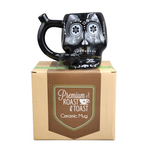 Fashioncraft Black Skull Mug