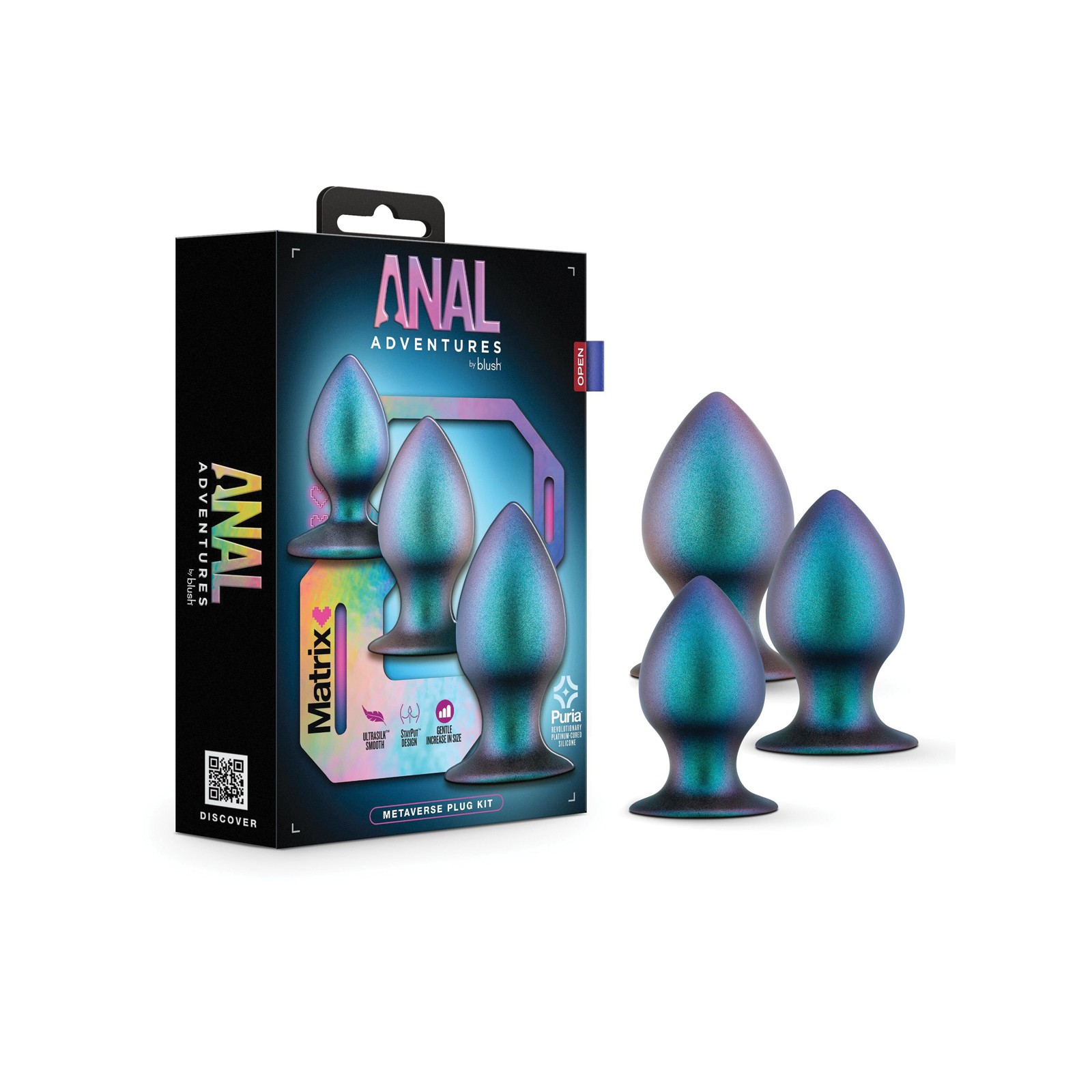 Blush Anal Adventures Matrix Metaverse Plug Kit - Ultimate Anal Exploration