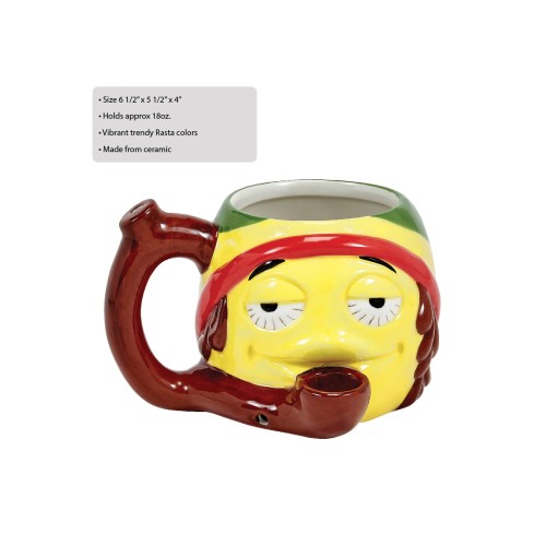 Taza Novelty Emoji Rasta Regalo Divertido y Único