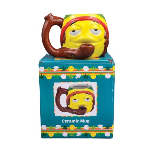 Taza Novelty Emoji Rasta Regalo Divertido y Único