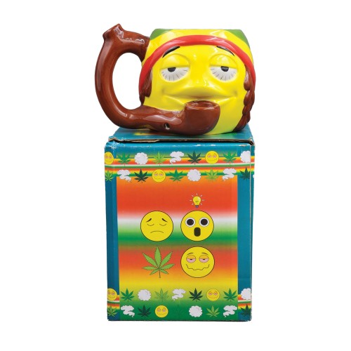 Taza Novelty Emoji Rasta Regalo Divertido y Único