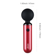 Pomi Wand Clit Tease Vibrator Deep Rose