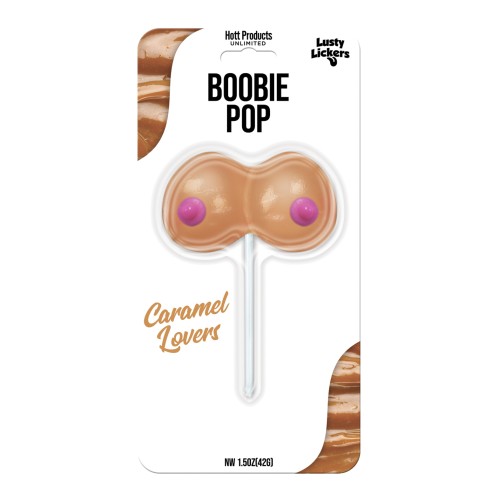 Lusty Lickers Boobie Pop Caramel Lovers