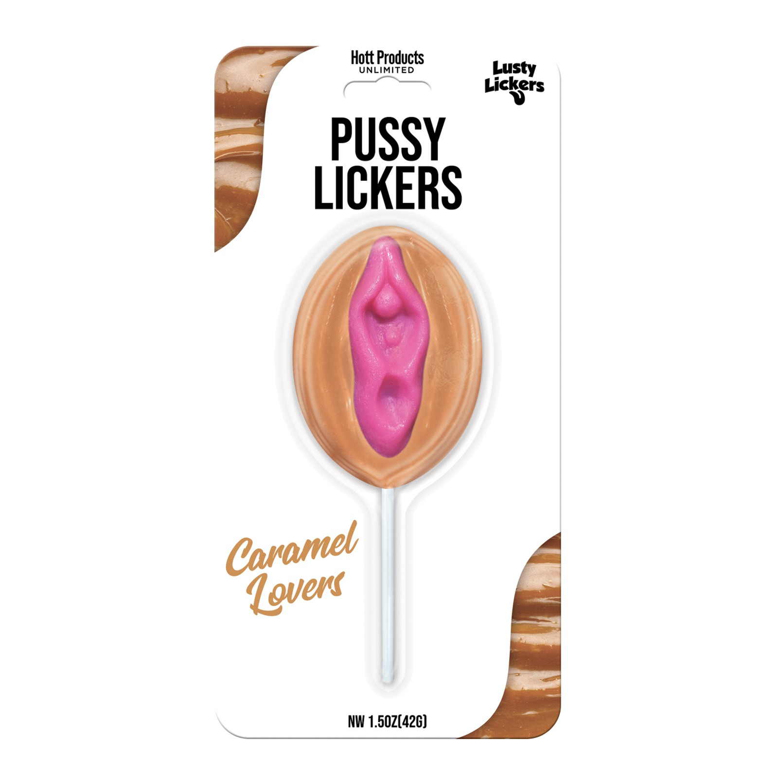 Caramelo Lusty Lickers en Palito - Sabor Caramelo