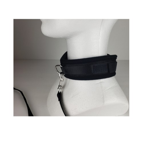 Spartacus Neoprene Collar & Leash in Black